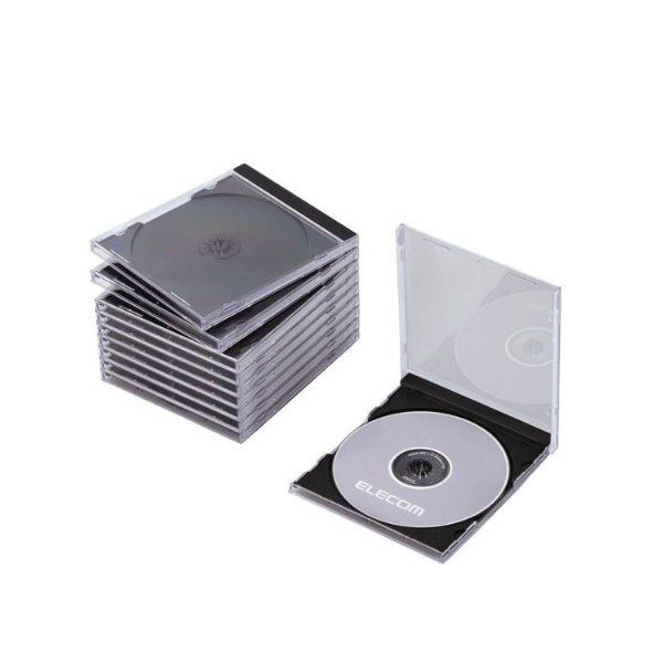 ELECOM CCD-JSCN10BK ブラック [Blu-ray/DVD/CDケース 10枚セット(標準/PS/1枚収納)] |  激安の新品・型落ち・アウトレット 家電 通販 XPRICE - エクスプライス (旧 PREMOA - プレモア)