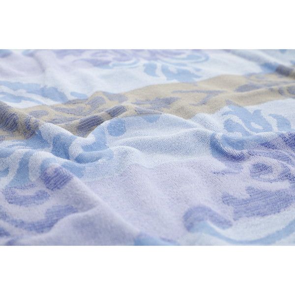 西川 タオルケット シングル 綿100% 洗える コットン 吸水 140×190cm ブルー
