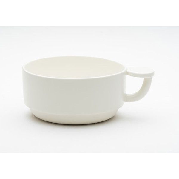 京陶窯業 COIN CUP ホワイト KTJ-001 [スープカップ]