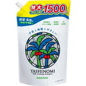 サラヤ ヤシノミ 洗剤 野菜・食器用 スパウト付 詰替用 特大 1500ml