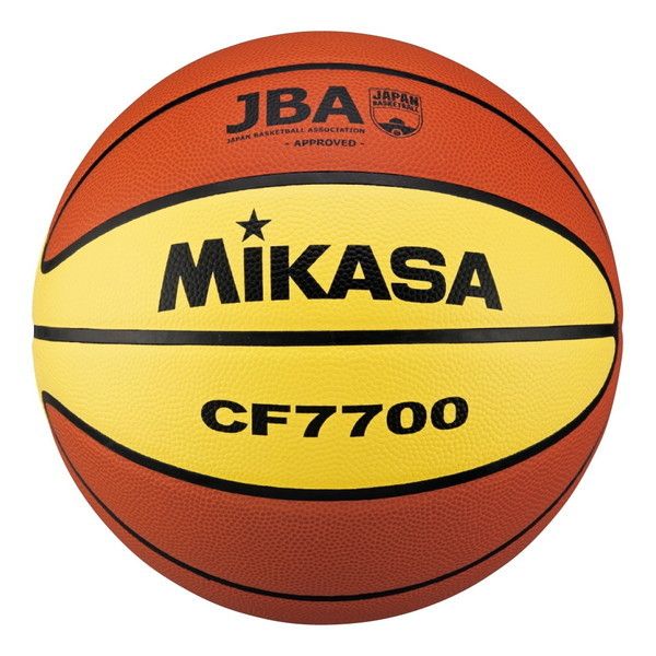 MIKASA CF7700 [バスケット7号(一般・大学・高校・中学) 男子用 検定球 天然皮革 茶/黄]