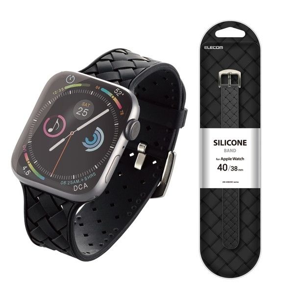 ELECOM AW-40BDSCIBK ブラック [アップルウォッチ バンド/ベルト 40/38mm シリコン イントレチャート (Apple  Watch series 1/2/3/4)] | 激安の新品・型落ち・アウトレット 家電 通販 XPRICE - エクスプライス (旧 PREMOA  - プレモア)
