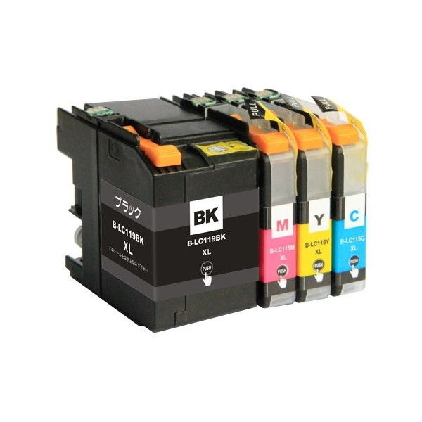 ウルマックス LC119/115-4PK ×1 / 4色セット brother (ブラザー) 互換インク 全色染料 インク・トナー