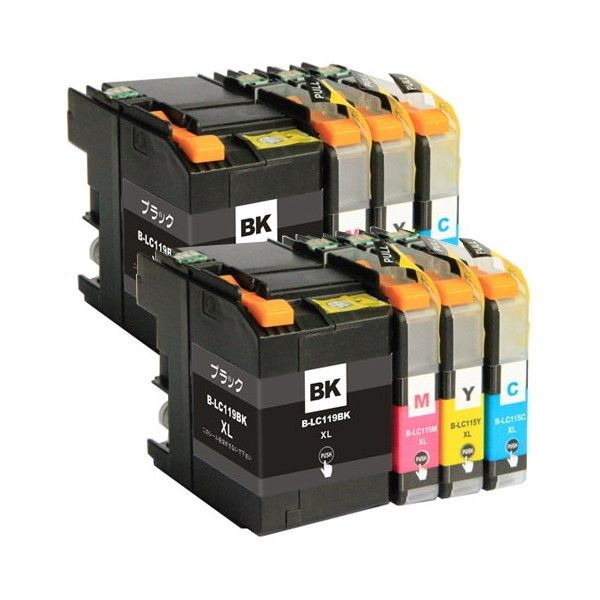 ウルマックス LC119/115-4PK ×2 / 4色セット brother (ブラザー) 互換インク 全色染料 インク・トナー