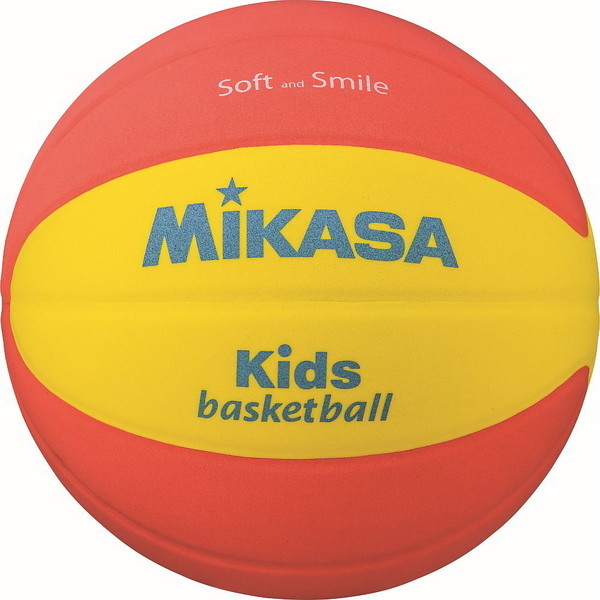 MIKASA SB512-YO スマイルバスケットボール 5号球 貼り イエロー/オレンジ