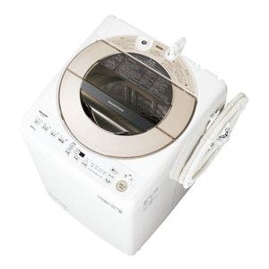 【標準設置込】SHARP ES-GV9F ゴールド系 [簡易乾燥機能付洗濯機(9kg)] E7479