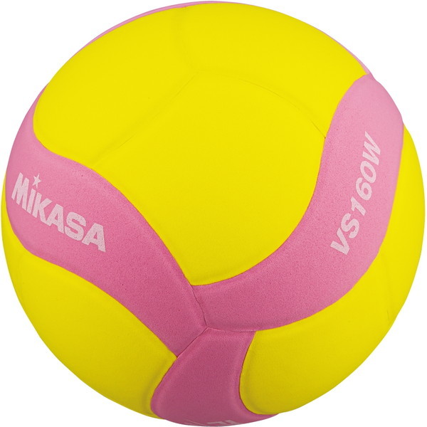 MIKASA VS160W-Y-P スマイルバレーボール4号 イエロー/ピンク
