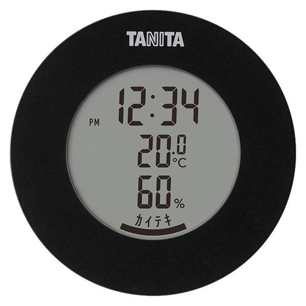 最大12%OFFクーポン 品揃え豊富で TANITA TT-585-BK ブラック デジタル温湿度計