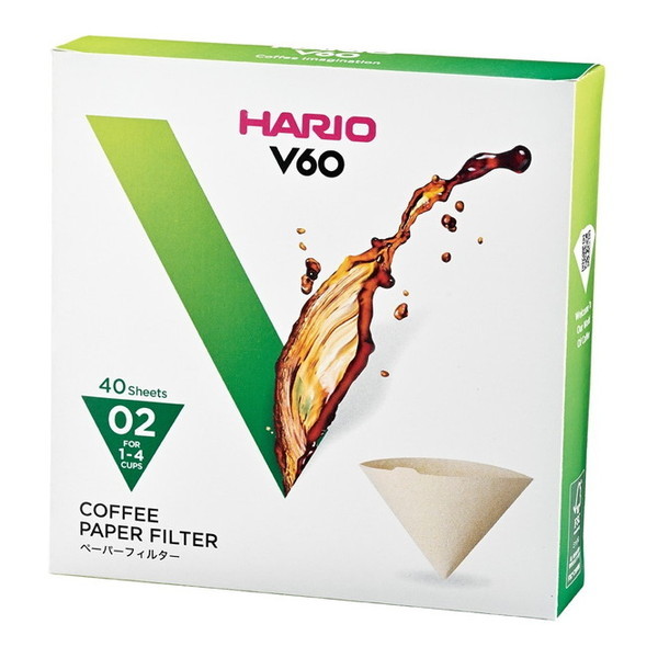HARIO VCF-02-40M ブラウン [V60用ペーパーフィルター02M (-4杯用・40枚入)] その他コーヒー・お茶用品