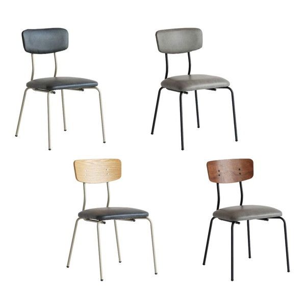 市場株式会社 保証 70％OFF DRC-3446GYBK チェア drip Cafe Chair leather