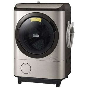 【標準設置込】日立 ドラム式洗濯乾燥機(洗濯12.0kg/乾燥6.0kg)左開き BD-NX120EL ステンレスシャンパン E7479