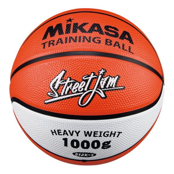 MIKASA B5JMTR-O [バスケット(小学生) トレーニング1kg ゴム オレンジ/白]