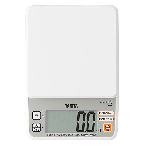 TANITA KJ-215-WH [デジタルクッキングスケール] 計量・タイマー・温度計