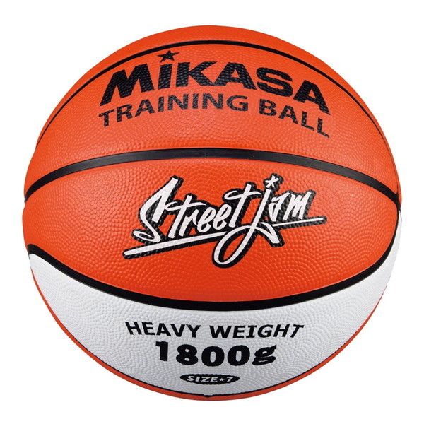 MIKASA B7JMTR-O [バスケット(一般・大学・高校・中学) 男子用 トレーニング1.8kg ゴム オレンシ/白]