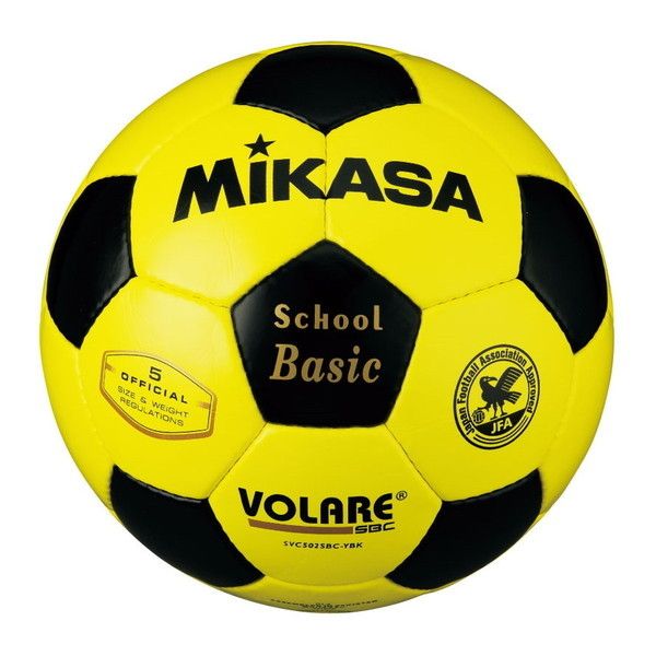 MIKASA SVC502SBC-YBK [サッカー5号(一般・大学・高校・中学) 検定球 黄/黒]