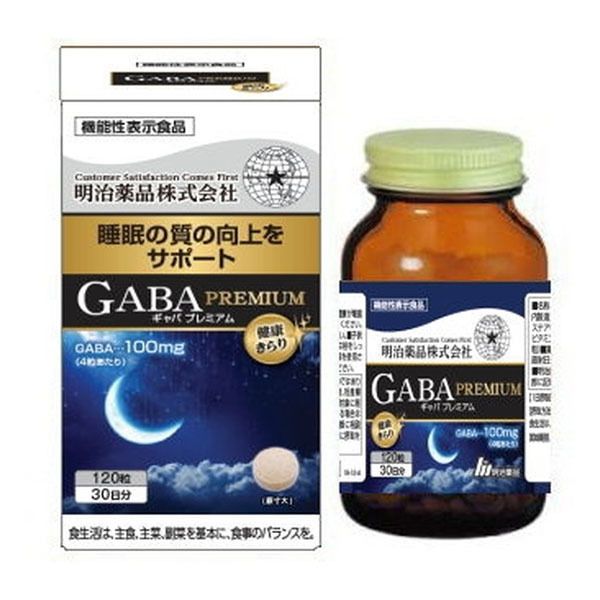 638円 高評価なギフト 明治薬品 健康きらり GABA PREMIUM 120粒