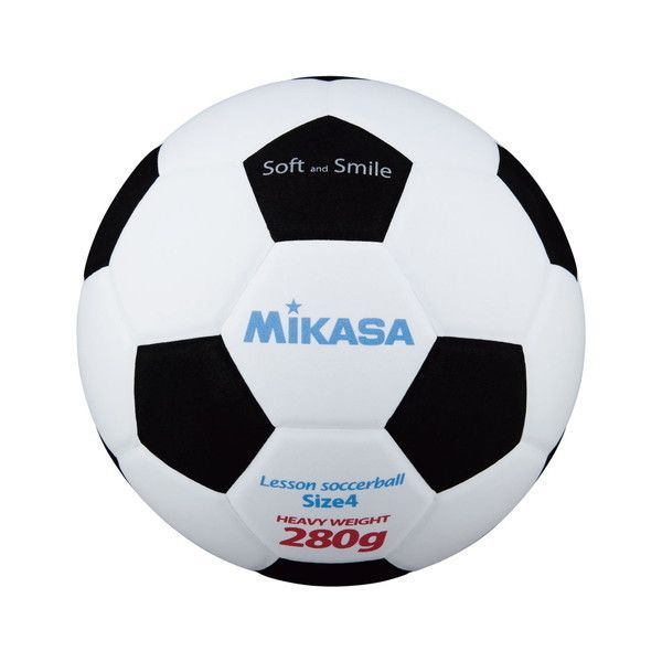 MIKASA SF428-WBK 白/黒 [スマイルサッカーボール4号 約280g]