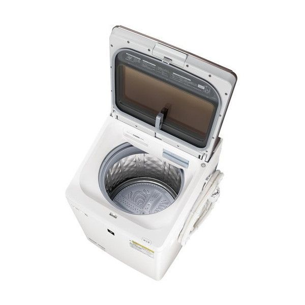 有名なブランド シャープ ESGV10F インバーター洗濯機 ステンレス穴なし槽 (洗濯10kg) ブラウン系 - 生活家電