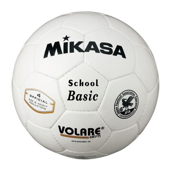 MIKASA SVC402SBC-W [サッカー4号(小学校)  検定球 白]