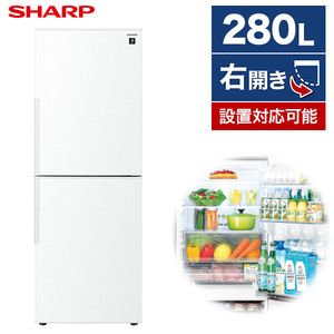 SHARP SJ-PD28G-W ホワイト系 [冷蔵庫（280L・右開き）]