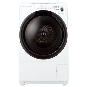 【標準設置込】SHARP ES-S7F-WL ホワイト系 [ドラム式洗濯乾燥機 (洗濯7.0kg/乾燥3.5kg) 左開き] E7479