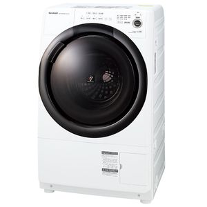 【標準設置込】SHARP ES-S7F-WR ホワイト系 [ドラム式洗濯乾燥機 (洗濯7.0kg/乾燥3.5kg) 右開き] E7479