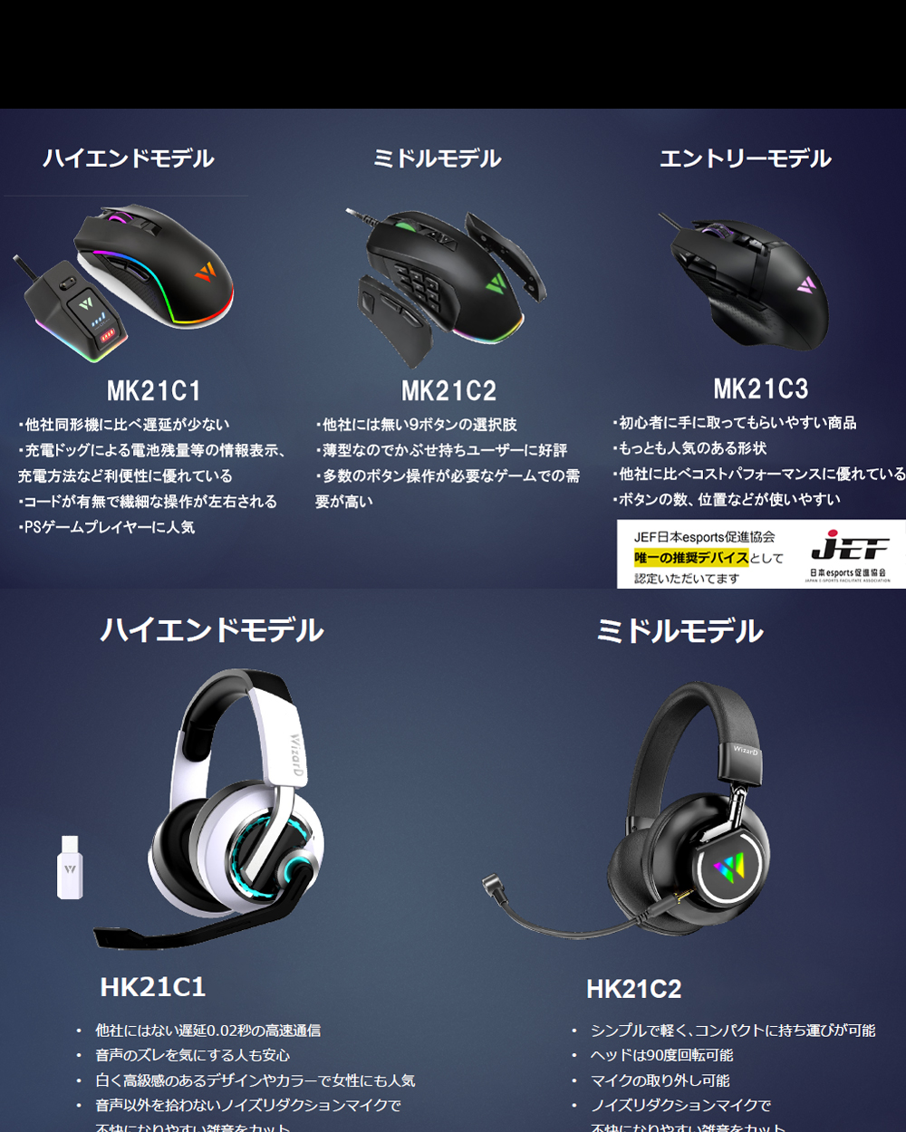 男女兼用 I-CHAIN JAPAN 低遅延Bluetoothゲーミングヘッドセット WizarD HK21C2 fucoa.cl