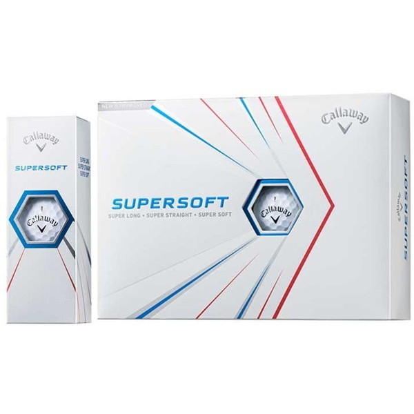 【日本正規品】 キャロウェイ SUPER SOFT (スーパーソフト ゴルフボール) 2021年モデル ホワイト 1ダース12個入