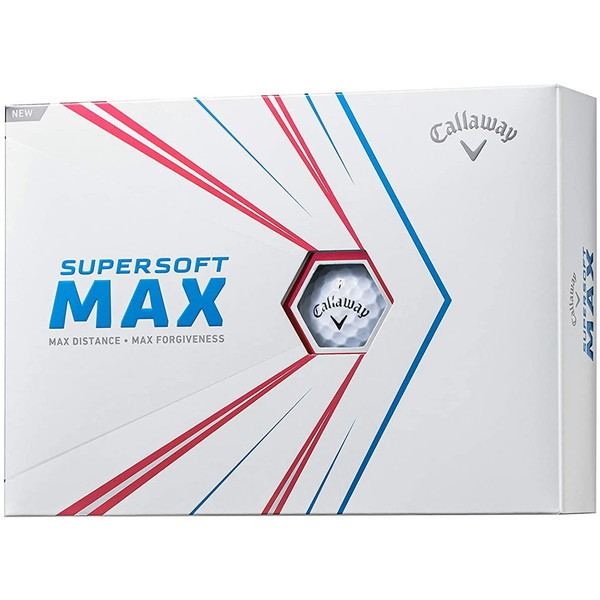 【日本正規品】 キャロウェイ SUPER SOFT MAX (スーパーソフトマックス ゴルフボール) 2021年モデル ホワイト 1ダース12個入