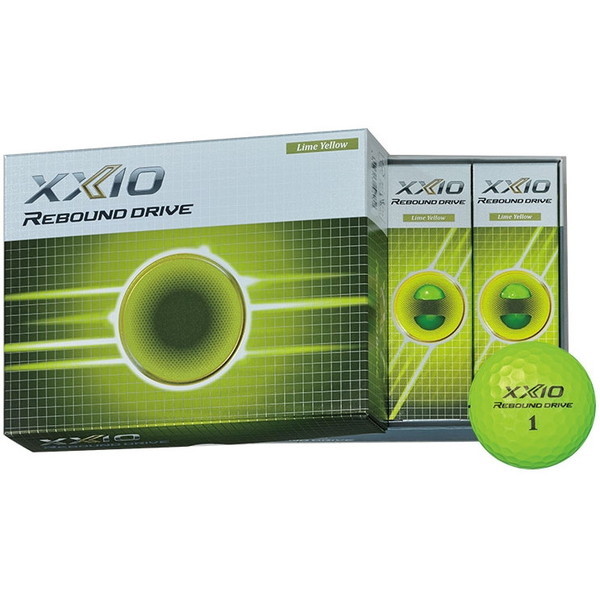 【日本正規品】 DUNLOP XXIO(ゼクシオ) リバウンドドライブ ボール 2021年モデル ライムイエロー 1ダース(12個入り) ゴルフボール