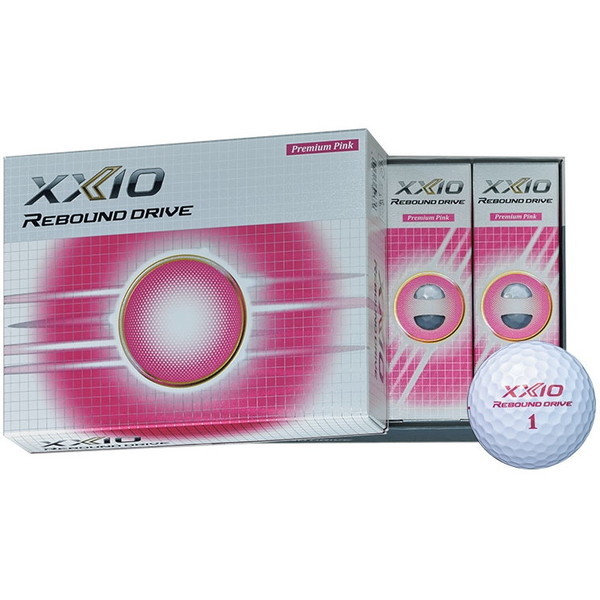 【日本正規品】 DUNLOP XXIO(ゼクシオ) リバウンドドライブ ボール 2021年モデル プレミアムピンク 1ダース(12個入り) ゴルフボール