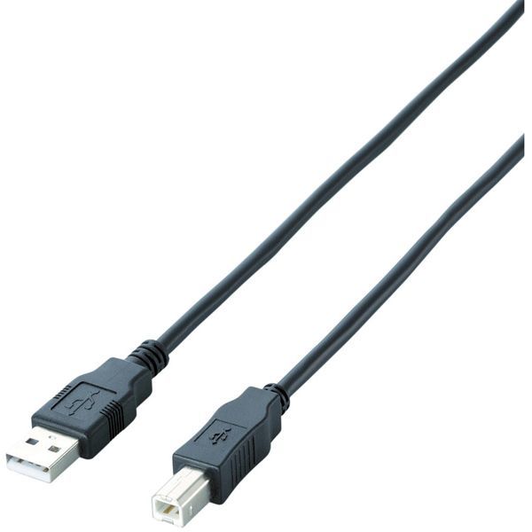 ELECOM U2C-JB15BK ブラック [エコUSB2.0ケーブル(1.5m) A-Bタイプ] USBケーブル