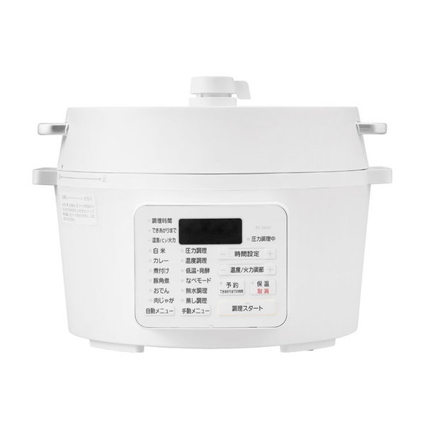 アイリスオーヤマ PC-MA4-W ホワイト [電気圧力鍋(4.0L)] その他調理家電